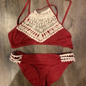 LUCKY BRAND CROCHET BIKINI SIZE MEDIUM